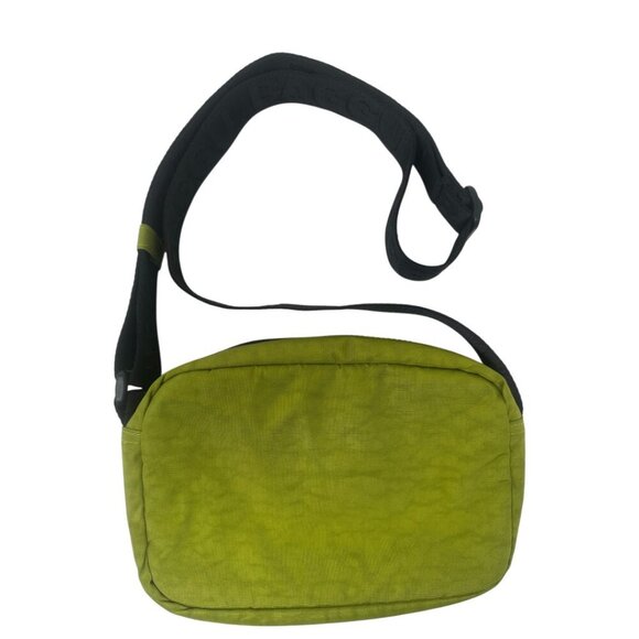 New Baggu Avocado Green Nylon Camera Crossbody Bag With Logo Strap Minimalist - Picture 3 of 11
